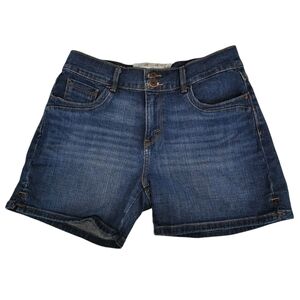 Levi's Classic 5-Pocket Mid Rise Dark Wash 4-1/2" Denim Shorts - Sz 8